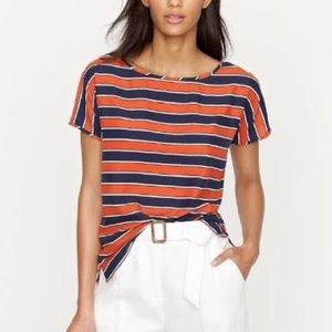 Jcrew Silk Gondola Tee Sz 2